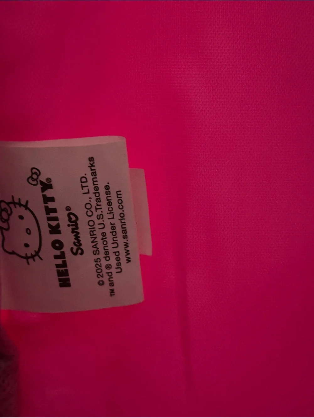 Hello Kitty Pink and White Kids Backpack with Character Print